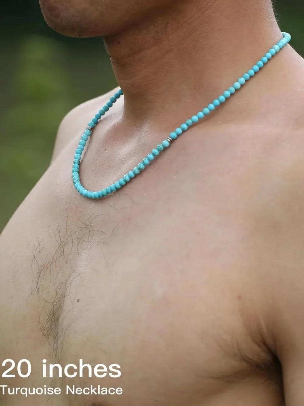 Stylish Gemstone Beaded Necklace for Men - Unique Jewelry Gift & Accessories